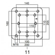 ROE59394 Пластина монтажная ТСУ 40/50/57,5